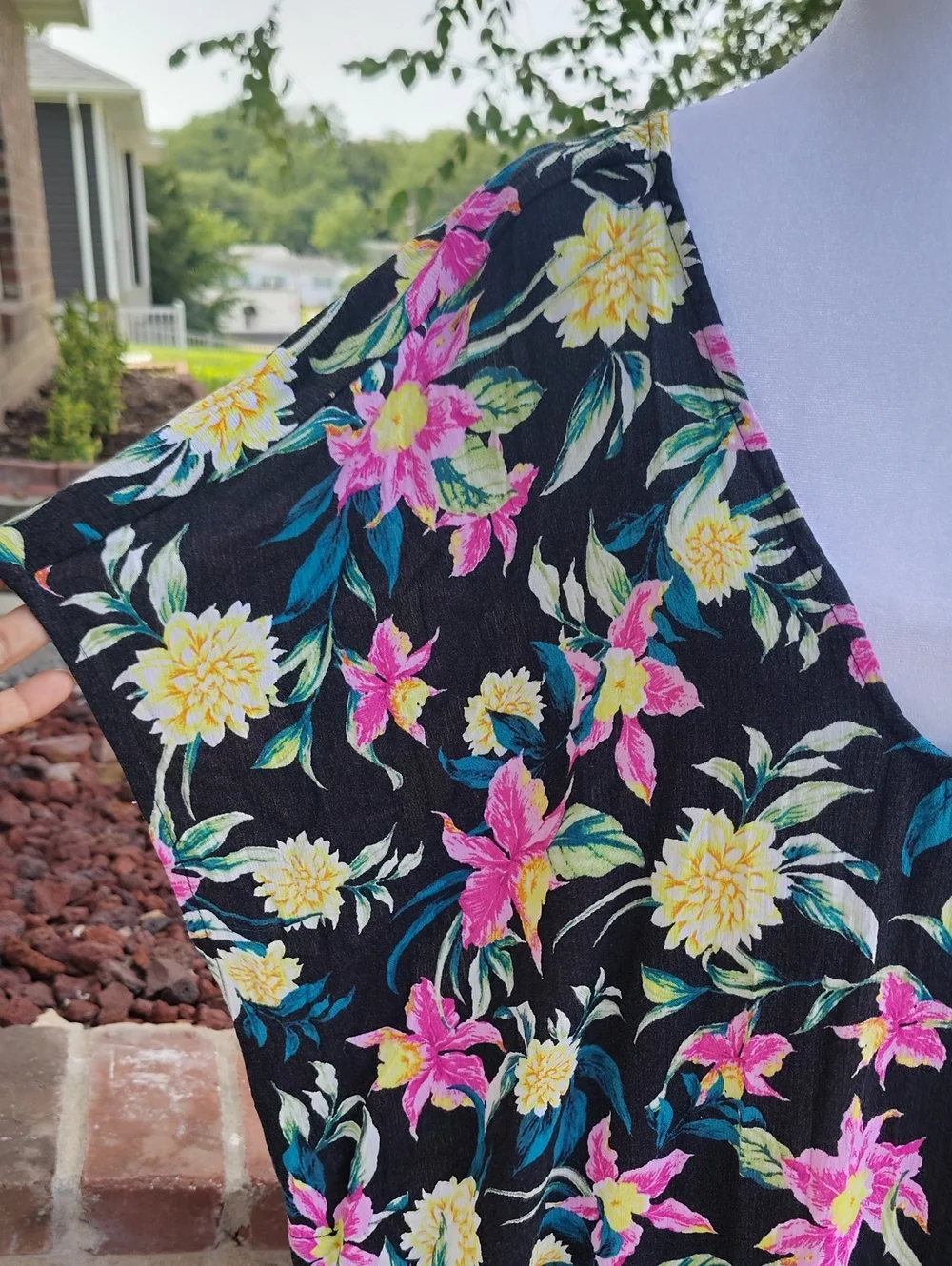 Torrid Washable Gauze Side Slits Caftan Cover-Up Maxi Dress Size 3/3X Bohemian
